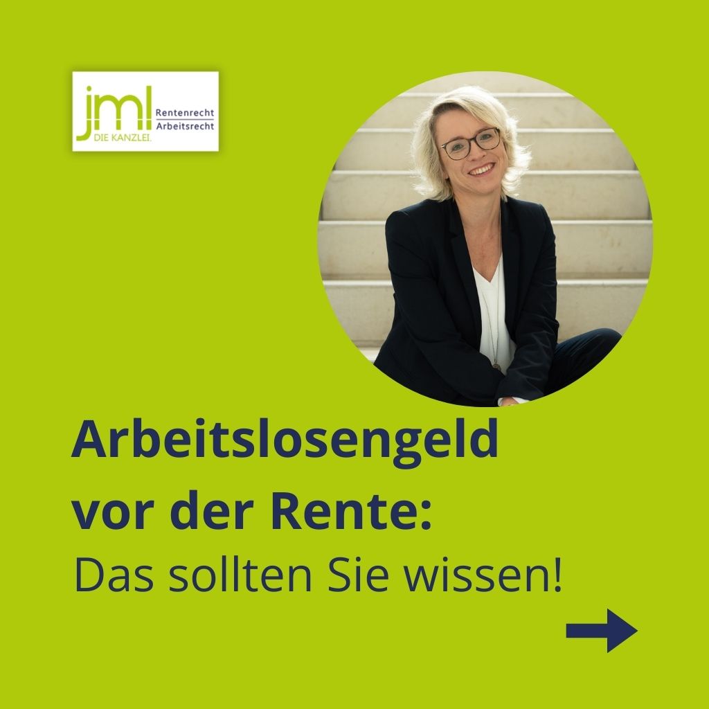 Arbeitslosengeld vor der Rente